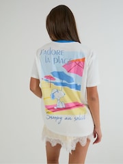 Skinnydip White Peanuts I love the Beach T-Shirt - Image 3 of 6