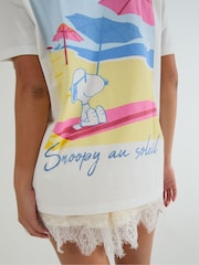 Skinnydip White Peanuts I love the Beach T-Shirt - Image 4 of 6