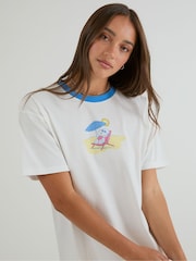 Skinnydip White Peanuts I love the Beach T-Shirt - Image 6 of 6