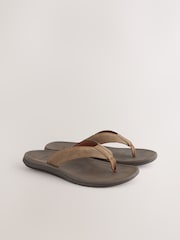 بني - صندل بإصبع رياضي - صورة 1 من 6