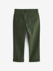 Dark Green Regular Fit Stretch Chino Trousers (3-16yrs) - Image 2 of 3
