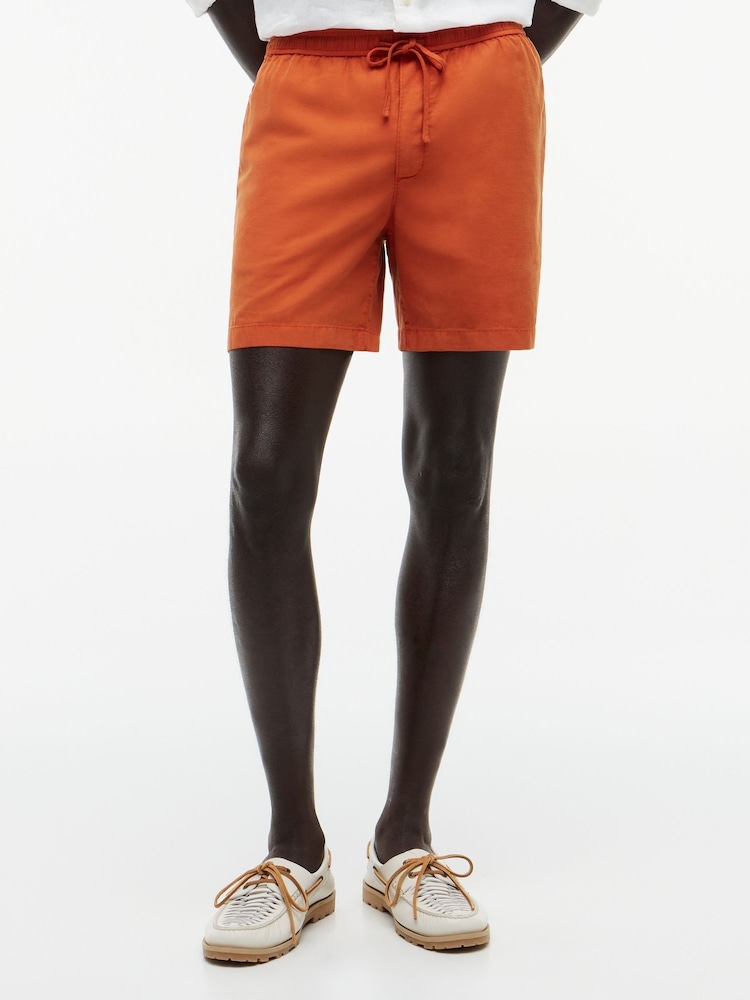 Tommy Hilfiger Orange Dover Washed Shorts - Image 1 of 5 Tommy Hilfiger Orange Dover Washed Shorts - Image 1 of 5