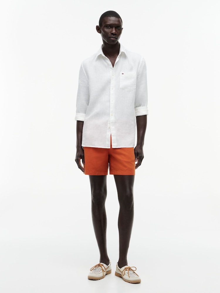tommy hilfiger dress shorts Tommy Hilfiger Men's Regular Fit 8" Garment-Dyed Short - Blue