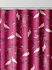 Sara Miller Fuchsia Pink Heron Made to Measure 100% Cotton Curtains - Image 8 of 9