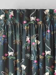 Sara Miller Green Lemur Made to Measure Curtains - Image 5 of 9