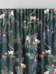 Sara Miller Green Lemur Made to Measure Curtains - Image 6 of 9