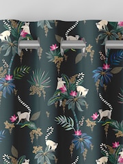 Sara Miller Green Lemur Made to Measure Curtains - Image 7 of 9