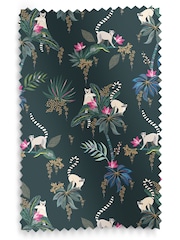 Sara Miller Green Lemur Made to Measure Curtains - Image 9 of 9