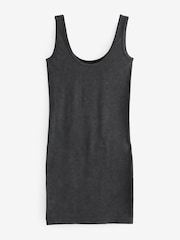 self. Grey Rib Seamfree Sleeveless Dress - Image 6 of 7