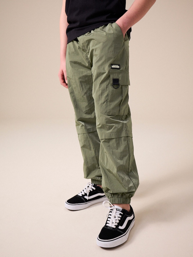 Sage Green Utility Cargo Trousers (3-16yrs) - Image 1 of 8