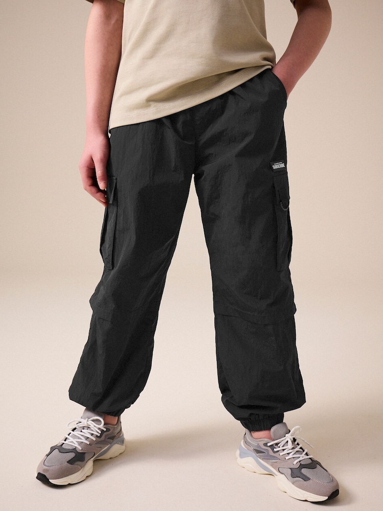 Black Utility Cargo Trousers (3-16yrs) - Image 2 of 9