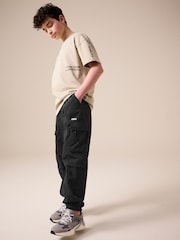 Black Utility Cargo Trousers (3-16yrs) - Image 4 of 9