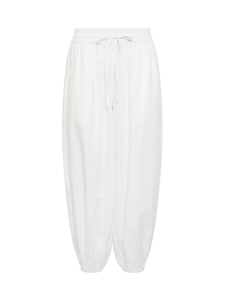 PixieGirl Petite White Poplin Cuffed Balloon Pants - Image 5 of 5 PixieGirl Petite White Poplin Cuffed Balloon Pants - Image 5 of 5