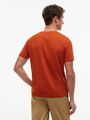 Tommy Hilfiger Orange Logo Jersey Crew Neck T-Shirt - Image 2 of 5