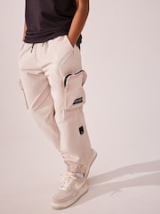 Ecru Neutral Lined Parachute Cargo Trousers (3-16yrs) - Image 1 of 9
