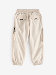Ecru Neutral Lined Parachute Cargo Trousers (3-16yrs) - Image 7 of 9