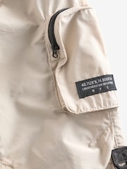 Ecru Neutral Lined Parachute Cargo Trousers (3-16yrs) - Image 8 of 9