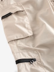 Ecru Neutral Lined Parachute Cargo Trousers (3-16yrs) - Image 9 of 9