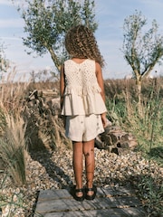 Cream Macramé Detail Co-ord Set (3-16yrs) - Image 2 of 6