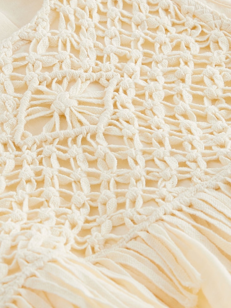 Cream Macramé Detail Co-ord Set (3-16yrs) - Image 6 of 6 Cream Macramé Detail Co-ord Set (3-16yrs) - Image 6 of 6
