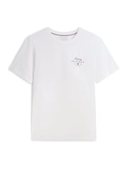 Tommy Hilfiger White Logo Jersey Crew Neck T-Shirt - Image 5 of 5