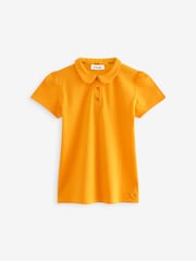 Clarks Yellow Girls Short Sleeve School Shirts 2 Pack - Image 2 of 6