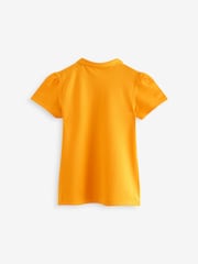 Clarks Yellow Girls Short Sleeve School Shirts 2 Pack - Image 3 of 6