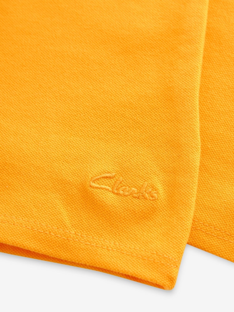 Clarks Yellow Girls Short Sleeve School Shirts 2 Pack - Image 5 of 6