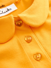 Clarks Yellow Girls Short Sleeve School Shirts 2 Pack - Image 6 of 6