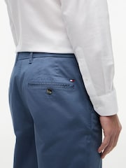 Tommy Hilfiger Blue Denton Straight Printed Structure Chinos - Image 4 of 5