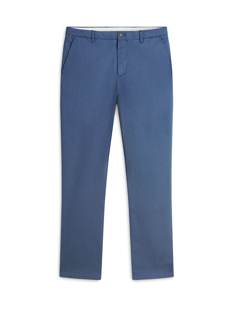 Tommy Hilfiger Blue Denton Straight Printed Structure Chinos - Image 5 of 5