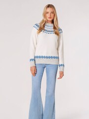 Apricot Cream Fairisle Pattern Gem Jumper - Image 3 of 4