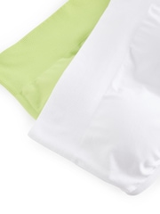Weiß/Limettengrün - Nahtlose Bandeau-BHs im 2er Pack - Bild 10 von 10