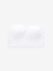 Weiß/Limettengrün - Nahtlose Bandeau-BHs im 2er Pack - Bild 8 von 10