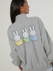 Skinnydip Grey Miffy Zip Sweatshirt - Image 3 of 3