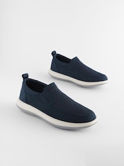 Mornarsko modra - Fleksibilne mokasine Slip On - Slika 2 iz 7