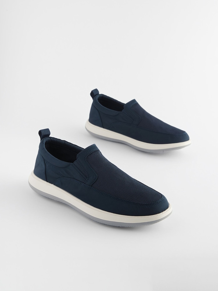 Mornarsko modra - Fleksibilne mokasine Slip On - Slika 2 iz 7