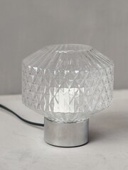 Abigail Ahern Clear Tyche Table Lamp - Image 1 of 2