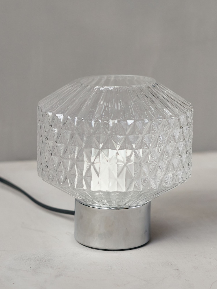 Abigail Ahern Clear Tyche Table Lamp - Image 1 of 2