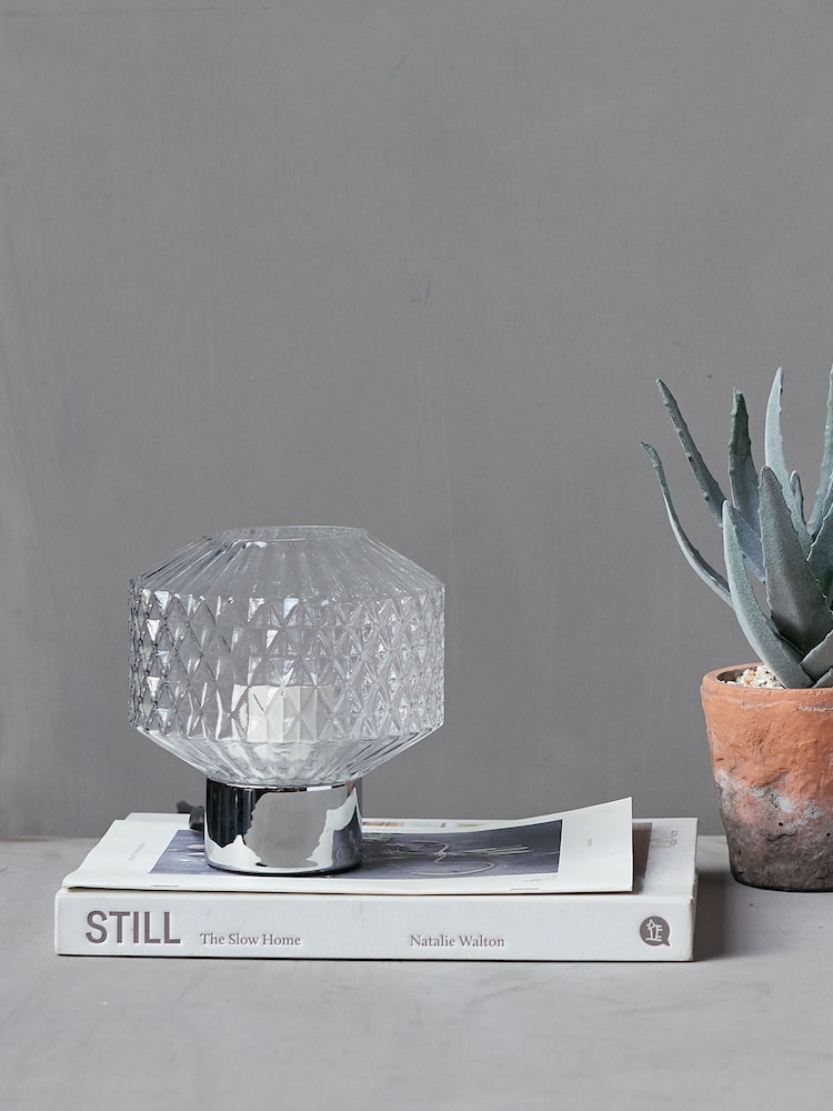 Abigail Ahern Clear Tyche Table Lamp - Image 2 of 2