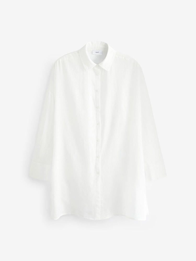 White Beach Shirt Cover-Up - Image 7 of 8