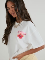 Skinnydip White Hawaii Poster T-Shirt - Image 2 of 4