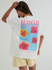 Skinnydip White Hawaii Poster T-Shirt - Image 4 of 4