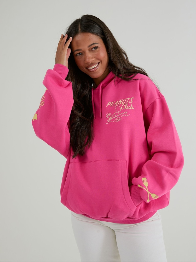 Skinnydip Pink Peanuts Sailing Hoodie - Image 1 of 5