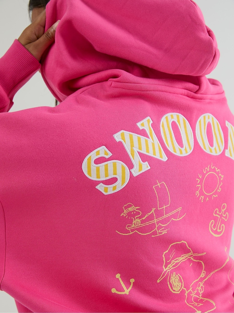 Skinnydip Pink Peanuts Sailing Hoodie - Image 5 of 5