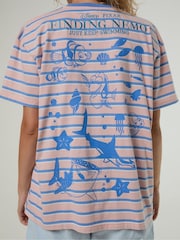 Skinnydip Pink Disney Finding Nemo Stripe T-Shirt - Image 4 of 5