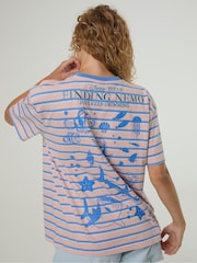 Skinnydip Pink Disney Finding Nemo Stripe T-Shirt - Image 5 of 5