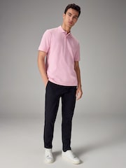 Pink Light Regular Fit Short Sleeve Pique Polo Shirt - Image 2 of 8