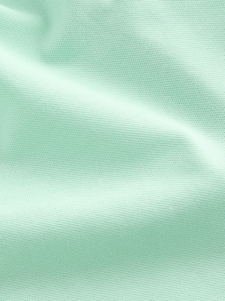 Green Mint Regular Fit Short Sleeve Pique Polo Shirt - Image 8 of 8