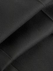 Negro - Pantalones de chándal elegantes con cintura elástica y parte delantera lisa - Imagen 10 de 11